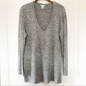 bp Super Soft Gray V-Neck Sweater